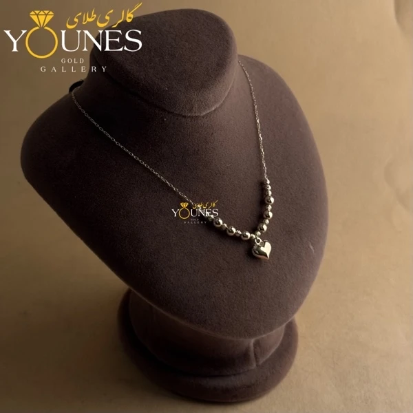 گردنبند طلا قلب و گوی